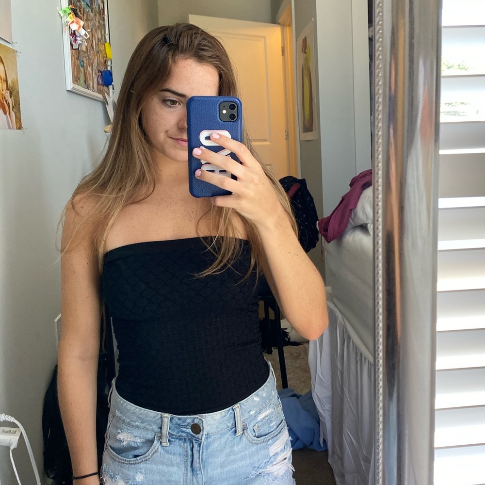 Free people black tube top
